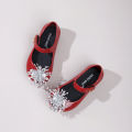 Disney Girl's Princess Shoes Frozen Elsa Princess Soft Sole Shoes Summer Children's Crystal Shiny Girls Sandals.