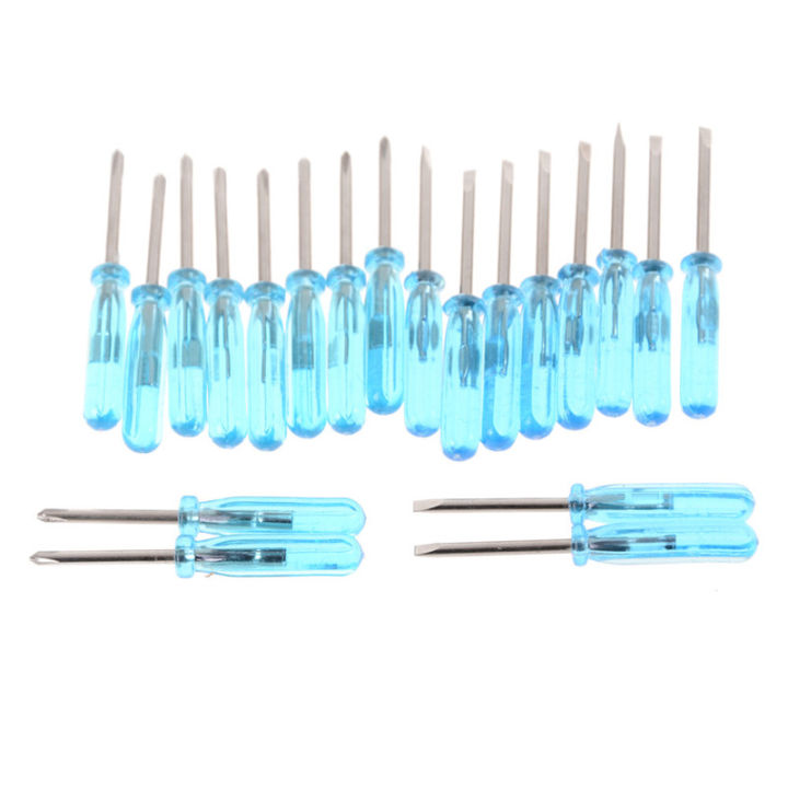 10pcs%20Plastic%20Handle%20Stubby%20Mini%20Pocket%20Cross%20Flathead%20Screwdriver%20Tool%20Encounter%20-%20Image%205