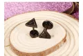 【KuaKe Mall】Qingwen Men's Titanium Steel Triangle Screw for men set ear piercing Stainless steel cool hypoallergenic iareng for men kpop round airing hikaw for boys silver for men on sale. 