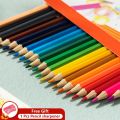 Deli EC00200 Rich Color Wooden Colored Pencil Set – 12 Colors for Drawing, Coloring & School Use.