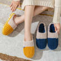 Tiktok cotton of the same style women in autumn and winter, indoor home warmth, moon shoes, net red lovers, plush slippers for men. 