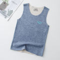 2023 New Children's Silk Cashmere Vest Boys and Girls Autumn and Winter Base Thermal Vest Baby Color Changing Vest.