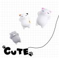 5pcs Squishy Kawaii Cat Mini Squishies Stress Mochi Squishy Toys Mochi Squishies Animal Cat Stress Mochi Animal Toy Gift for Kid.