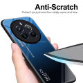 For Realme 12 Pro / 12 Pro+ Plus 5G Case Gradient Phone Back Hard Glass Cover. 