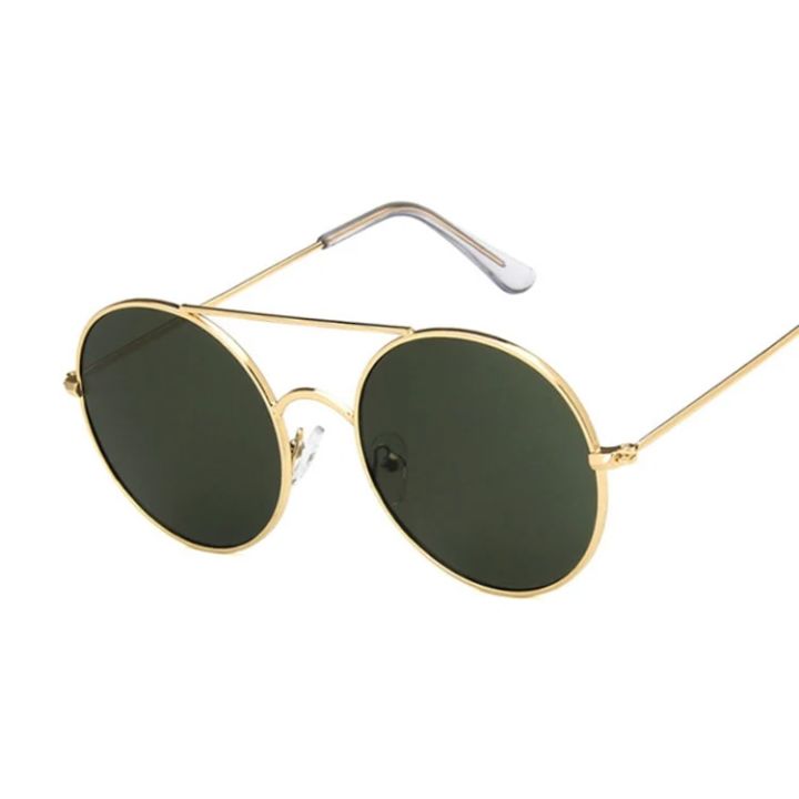 【Beiver Jewelry Store  】Vintage Round Sunglasses Personality Black Big Red Sun Glasses Female Sunglass UV400