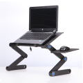 Adjustable Laptop Stand Portable Folding Computer Desk with Side Mount Mouse Pad (Black) folding table for laptop. 
