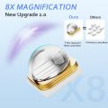 NEW Powerful UV Light Lamp Metal Pen With Display Portable Home Phototherapy UV LED Nail Lamp Mini Handheld Light Nail Art Tool.