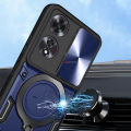 PlusCase for OPPO A60 4G 360° Rotate Ring Stand Full Protection Slide Lens Cover Shockproof Case. 