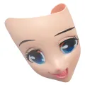 Cospaly Cute Big Eyes Loli Mask Anime Beautiful Girl Latex Half Face Masks Cartoon Character Comic-con Headgear Lolita. 