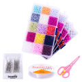 1Set/box ABS Imitation Pearl Beads Plastic Spacer Beads For DIY Jewelry Making. 