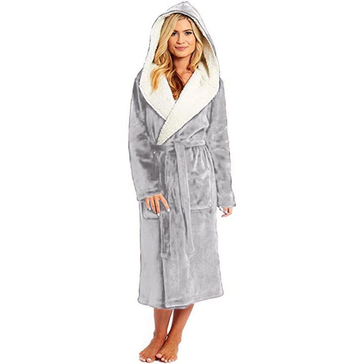 Robes%20For%20Women%20Winter%20Plush%20Lengthened%20Shawl%20Bathrobe%20Home%20Clothes%20Long%20Sleeved%20Robe%20Coat%20Szlafrok%20Damski%20Robes%20Women%20Sleepwear%20-%20Image%203
