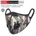 [COD] 2 in 1 Activated Carbon Mask Dust Proof Bicycle Masks Mountain Riding Bike With Air Valve anti-dust Riding Masks. 