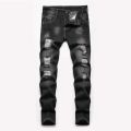 5 6 8 10 14 16 Years Baby Boys Ripped Hole Washed Straight Jeans Trousers For Kids Teenage Boys Pants Clothes.