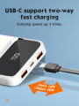 LDNIO PQ12 10000mah 22.5W Digital Display White Color Power Bank 15W Magnetic Wireless Fast Charging Power Bank. 