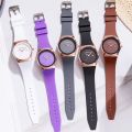 Quartz Watch Silicone Strap Student Watches Minimalist Fashion Women's Fashion Calendar Wristwatch. 