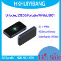 Unlocked ZTE 5G Pocket WiFi MU5001 4500mAh Wi-Fi 6 5G Mobile Hotspot 3.8Gbps X55 Chipset Dual-Band 5G/4G LTE Portable Router.