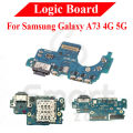 Charging Logic Board For Samsung Galaxy A73 4G 5G Charging Port USB Plug PCB Dock Connector Spare parts. 