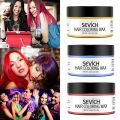 Sevich Hair Color Wax Professional Strong Hold Fashion Disposable Hair Dye Clay Unisex Health for Party Gathering Hair Styling. 