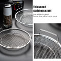 Kitchen Strainer Pan Stainless Steel Frying Pan Fine Mesh Strainer Basket Kitchen Fried Net Sieve Tool For Frying Bbq Food. 
