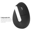 HXSJ 2.4G  Optical Mouse Vertical Mouse 6 Keys Ergonomic Mice With 3-Gear Adjustable Dpi For Pc Lapt-op Black. 