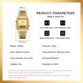2023 Watch For Men Digital Double Display Casual Fashion Stainless Steel Gold 30M Waterproof Quartz Wristwatches Clock relogio. 