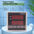 ZN48 Series Digital Time Relay ZN48Dual Digital Display Time Relay Counter 220VAC 380VAC 24VDC Cycle Chronograph, and Frequency Meter. 