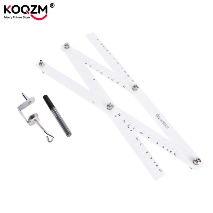 Hot 34cm Scale Drawing Ruler Artist Pantograph Folding Measure Ruler Reducer Enlarger Tool Art Craft For Office School Supplies