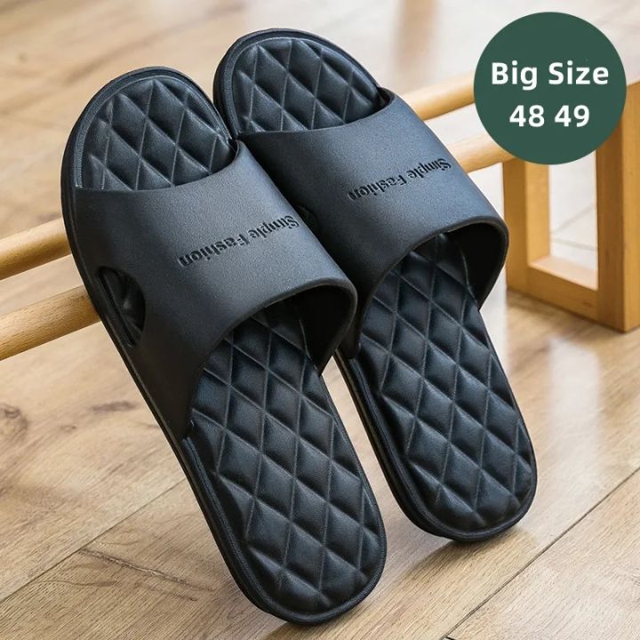 Big Size 48 49 Men Slippers EVA Soft Sole Women Summer Beach Sandals Couples Casual Flip Flop Shoes Bathroom Slides New Fashion