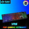 Rgb Backlit Cadeve Vr6 Wired Gaming Keyboard - Ergonomic Design For Precision Gaming Pc Control. 