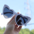 Just Married Love Shape Sunglasses Practical Photo Props Wedding Party Gifts For Women Men. 