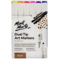 Mont Marte Dual Tip Art Markers Premium 12 Pcs.