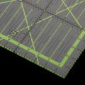3x1 Piece Plastic Quilting Template Patchwork Tailor Sewing Ruler Square.