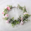 Floral Garland Wedding Floral Headwear Girl Crown Women Hair Accessories Festival Headpiece Headdress.