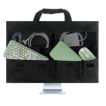 2X Travel Carrying Case for 24Inch Desktop Computer,Protective Storage Bag for Monitor Dust Cover with Handle. 