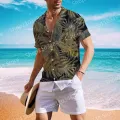 Coconut Tree Shirts For Men 3d Printed Men's Hawaiian Shirt Beach Short Sleeve Fashion Tops Tee Shirt Man Blouse Camisa. 