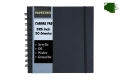 Papertree Canvas Pad Black cover spiral bound 5x5 inch , 20 sheets.