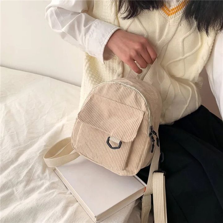 Fashion%20Women%20Mini%20Backpack%20Solid%20Color%20Corduroy%20Small%20Backpacks%20Simple%20Casual%20Student%20Bookbags%20Traveling%20Backpacks%202023%20New%20-%20Image%203