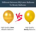 Latex Metallic Balloons – Pack of 25 for Anniversary, Birthday, Baby Shower, Valentine's Day Party, Home, Restaurants, and Showroom Decoration.