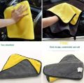 Microfiber Car or Bike Cleaning Towel 30X30 cm Car Wash Double Layer Microfiber Towel Super Absorbent.