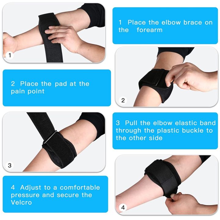 Tcare%201Piece%20Tennis%20Elbow%20Brace%20for%20Tendonitis%20-%20with%20Compression%20Pad%20Tennis%20Golfer's%20Elbow%20Strap%20Band%20-%20Relieves%20Forearm%20Pain%20-%20Image%206