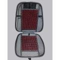 Car Wooden Bead Seat Cushion with cotton Border - Black (2Pcs).