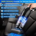 Portable Car Vacuum Cleaner USB Chargable Vacuum Cleaner 10000Pa High Power Vacuum for Car Detailing Interior Cleaning-Black. 
