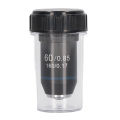 High Power Microscope Lens, Achromatic Objective Chrome Plated Brass for Biology.