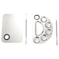 (NEW)Makeup Mixing Palette Stainless Steel Cosmetic Palette Professional. 