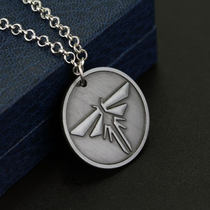 The Last Of Us Pendant Necklace The Last Survivors Round Grey Firefly Necklaces For Men Fashion Accessories Jewelery