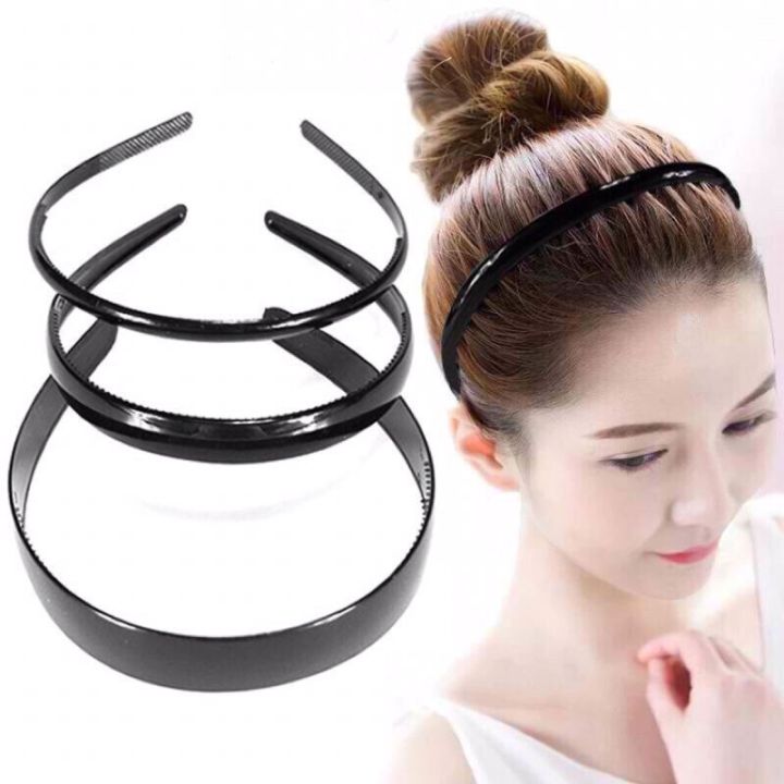 Simple Black Teeth Hairbands Girls Plastic Headbands Lady Jewelry Findings Diy Tools Hair Accessories