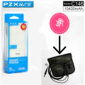 PZX C146 Cylinder 10400mAh Quick Dual USB Stylish Power Bank- Black (Free CREATIVE EP-530 Earphone). 