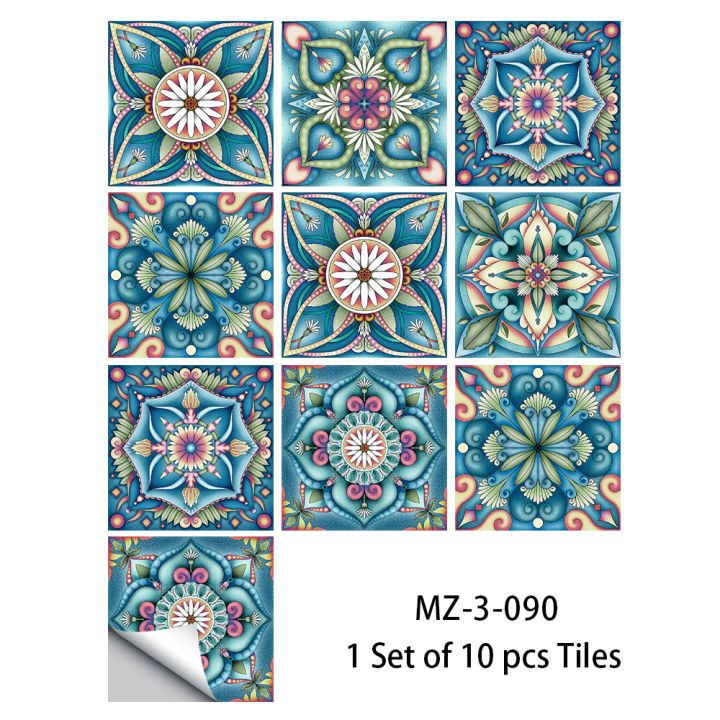 Colorful%20Mandala%20Style%20Tiles%20Floor%20Sticker%20Kitchen%20Bathroom%20Ground%20Home%20Decor%20Wear-resistant%20Waterproof%20Frosted%20Art%20Wallpaper%20-%20Image%207