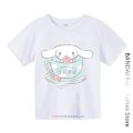 Sanrio Kids Cinnamoroll Tshirt Summer Hello Kitty Kids Cartoon Casual short-sleeved T-shirt Baby Boy Clothing Girls Clothing.