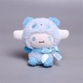 12cm Sanrio Cartoon Plush Toy Kawali Kuromi Hello Kitty My Melody Cinnamoroll Soft Stuffed Doll Pendant Toys Girl Kids Xmas Gift. 